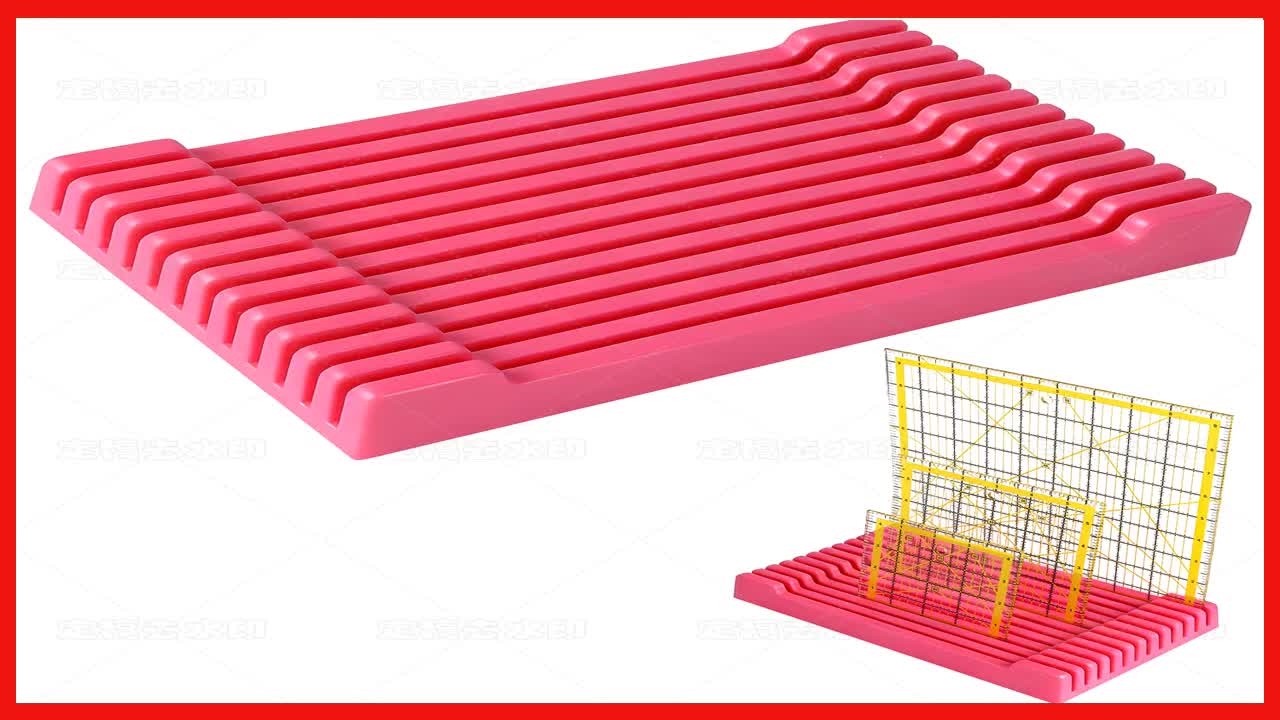 Sewing Ruler Rack 10 Inch Large Quilting Rulers Holder - 12 Slot Organizer for Sewing ...