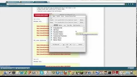 Minecraft Tutorial- How to Install a Texture Pack and Patch(Mac) 1.5.1