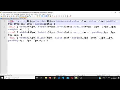 Assignment 2(Registration form using Html & CSS)