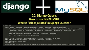 36 How to use INNER JOIN in Django? What is ‘select_related’ in Django Queries?