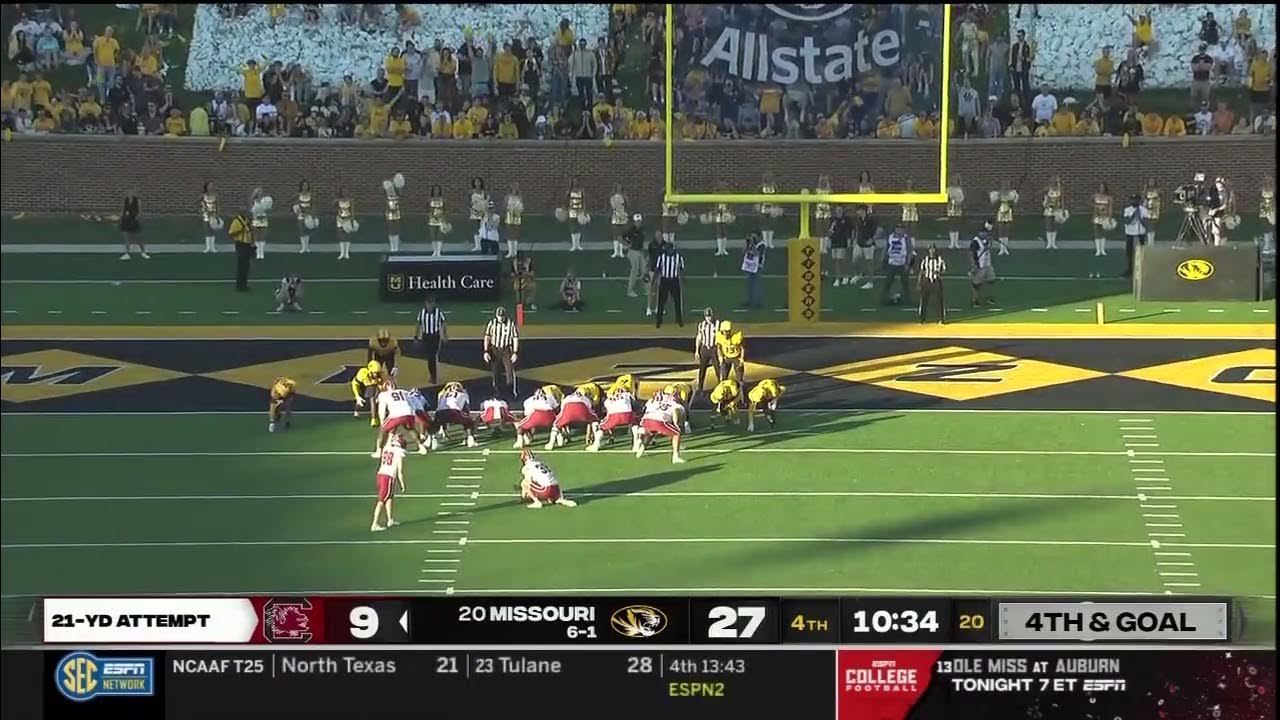 2023 USC vs Missouri Mitch Jeter 21 Yd Field Goal YouTube