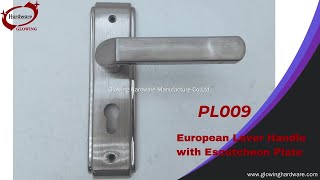 Glowing Hardware Stainless steel door lever handle with plate PL009 by Glowing Hardware 71 views 5 months ago 1 minute, 4 seconds