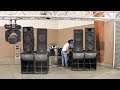 Yamaha v s215v speakers  cerwin vega subs  trabajando con dj jorge en madera fairgrounds