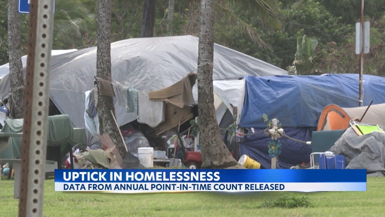Point-in-time count shows annual increase for Hawaii's homeless - YouTube