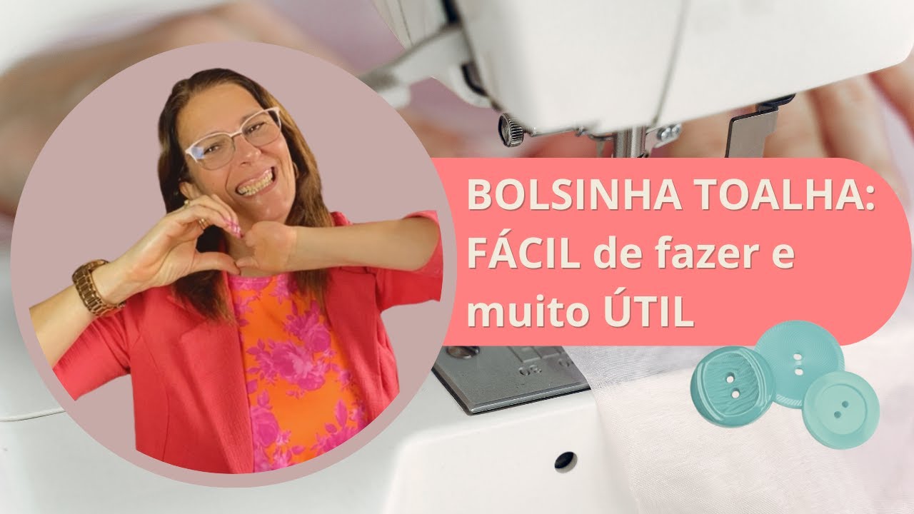 BOLSINHA TOALHA: FÁCIL de fazer e muito ÚTIL no seu dia a dia - Bia Abdalla