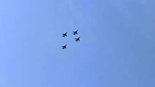 Ukrainian Independence Day Military Parade - Polish F-16s | Парад до Дня Незалежності 24.08.2021