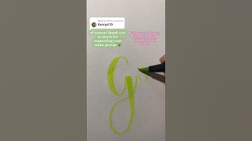writing names in calligraphy pt. 89! #george