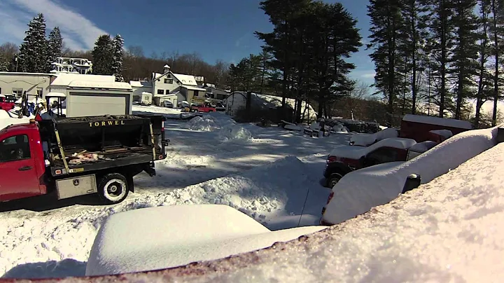 Duramax Plowing Heavy Wet Snow