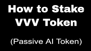 Crypto Passive Income: How to Stake the Venice Token