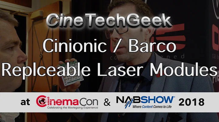 Cinionic/Barco's new replaceable LASER/lamp module - CinemaCon 2019