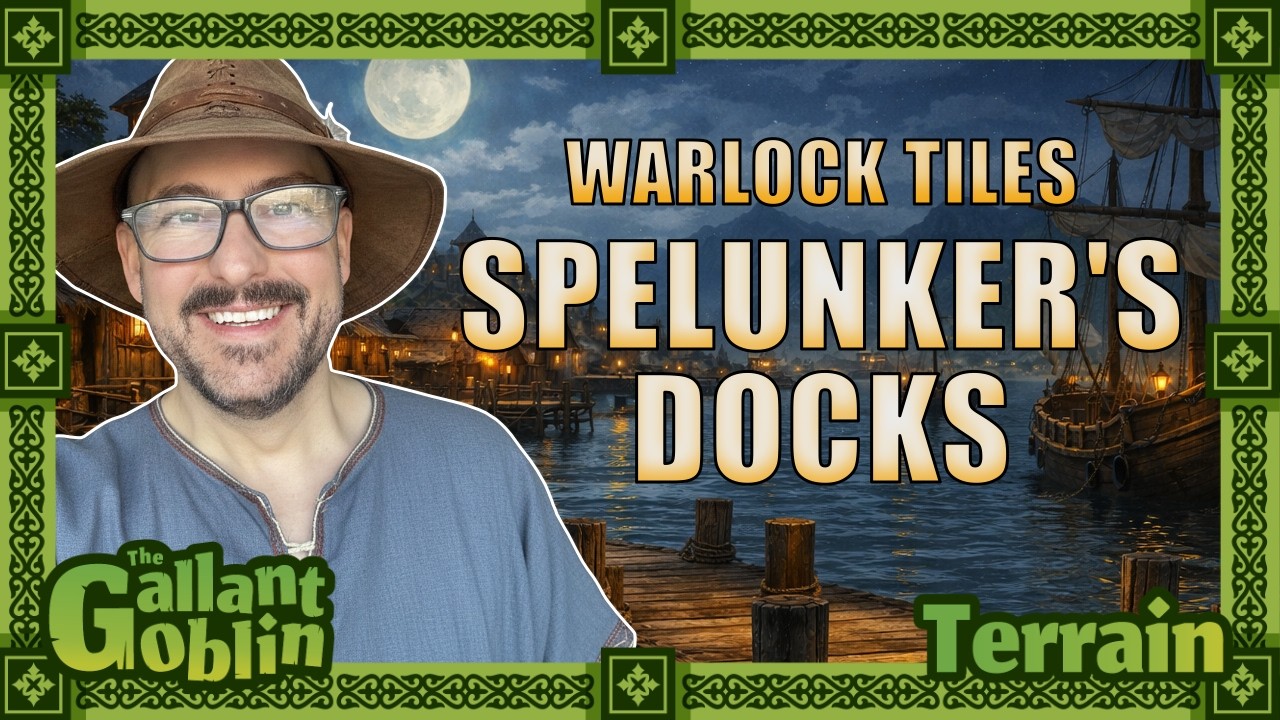 Spelunker's Docks Review | WarLock Tiles | WizKids Games