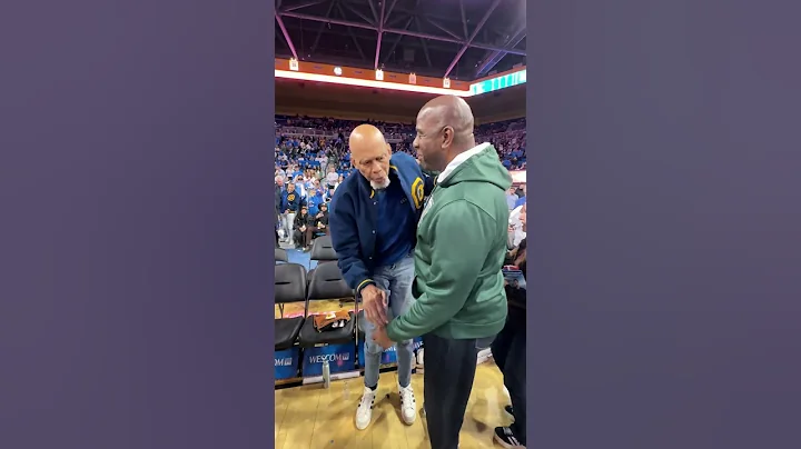 Kareem Abdul-Jabbar & Magic Johnson Take in MSU vs. UCLA