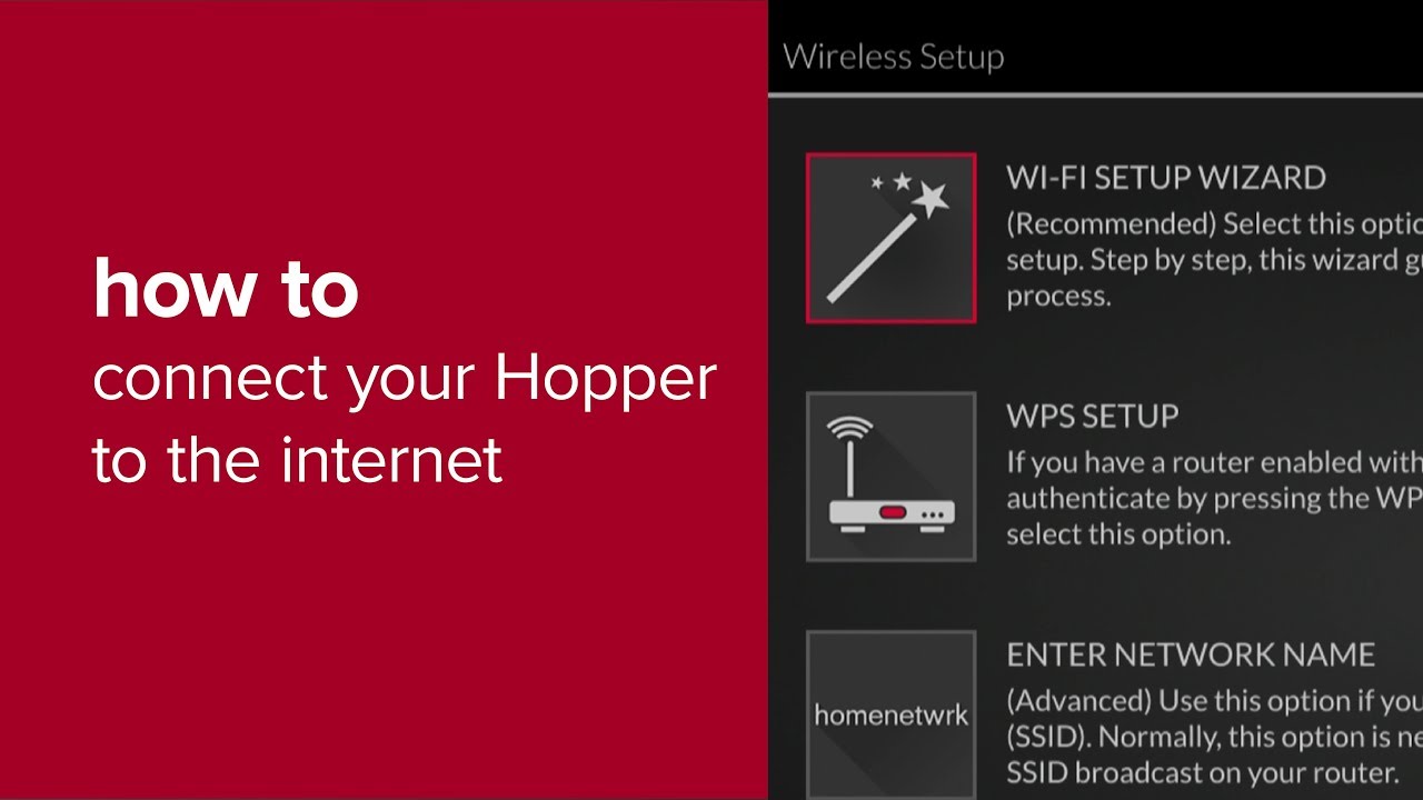 How To Connect Your Hopper To The Internet