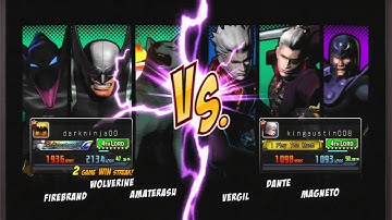Ultimate Marvel VS Capcom 3 Online ranked matches