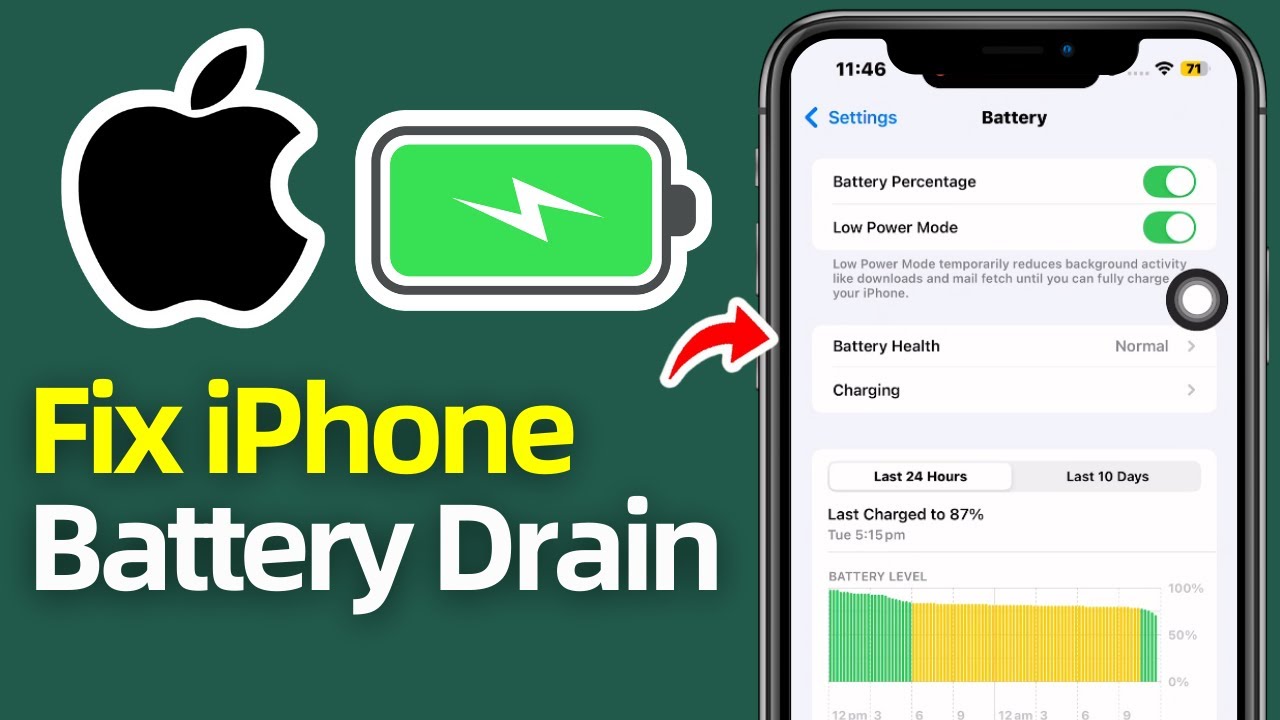 How To Fix iPhone Battery Drain on iOS 18.4 - YouTube