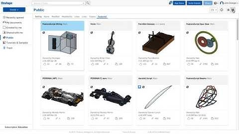 Onshape - One Minute Lesson - Get to Know the Onshape Documents Page