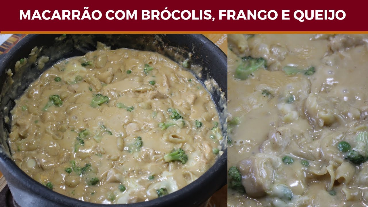 MACARRÃO BOCA DE LEÃO COM BRÓCOLIS, FRANGO E QUEIJO - DE FRENTE COM ...