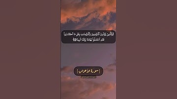 سورة الأحزاب الآية ٥٦ الى ٥٨ بصوت الشيخ محمد صديق المنشاوي