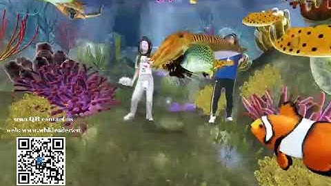 MR interactive diving game Submarine double PK, submarine kinect somatosensory interactive game