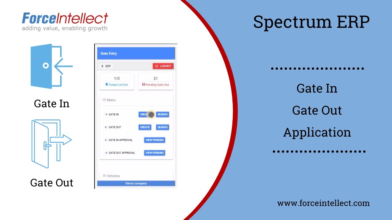 Gate Module Erp Spectrum ERP - Gate In Gate Out Application - YouTube