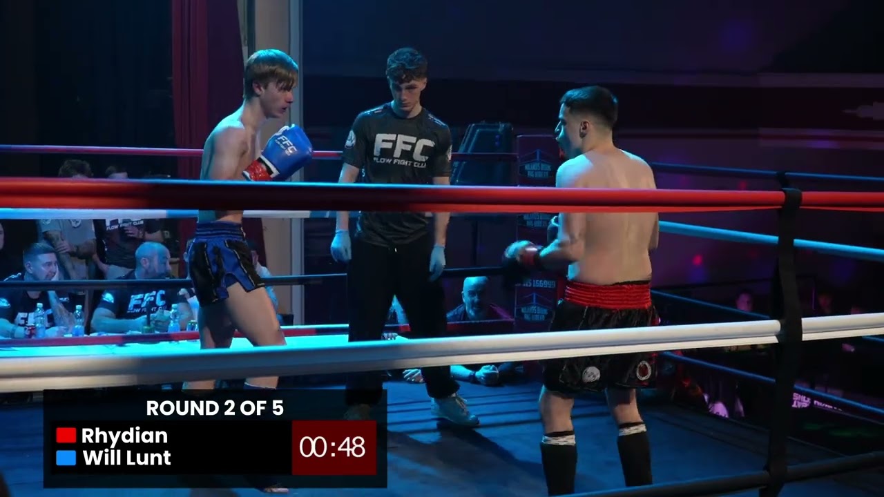 WILL LUNT (BEALES MUAY THAI) vs RHYDIAN CUMMINGS (BARRY EAGLES MUAY THAI)MUAY THAI BOUT