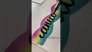 Face Paint for Art & Lettering - Creative Calligraphy #shorts #artshorts