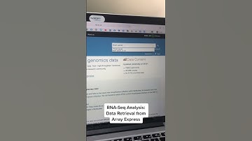 RNA Seq Analysis: Data Retrieval from Array Express