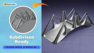 Modern Bridge 3D Modelling Subdivision Ready in Blender 3.5 by INDUSTRIAL CAD TUTORIALS 21 views 1 month ago 13 minutes, 44 seconds