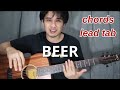 BEER guitar tutorial 🎵 THE ITCHYWORMS - lead tab and chords