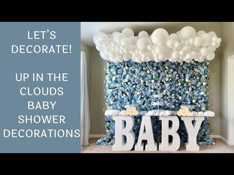 Up In the Clouds Baby Shower Decorations | Time-Lapse Video