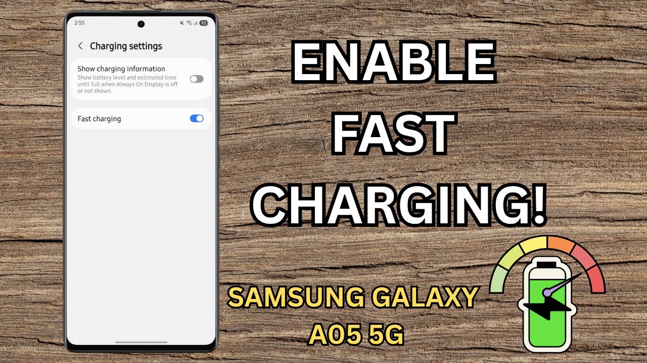 How to Enable Fast Charging on Samsung Galaxy A05 5G | Fix Slow Charging Easily (2025 Guide)!