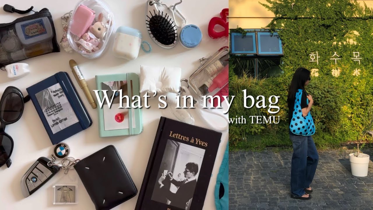 기록러의 보부상 가방 구경하기 / 왓츠인마이백 🛍️(with 테무)
