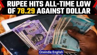 Rupee hits a new all-time low at 78.29 per US Dollar for first time | Oneindia News*news