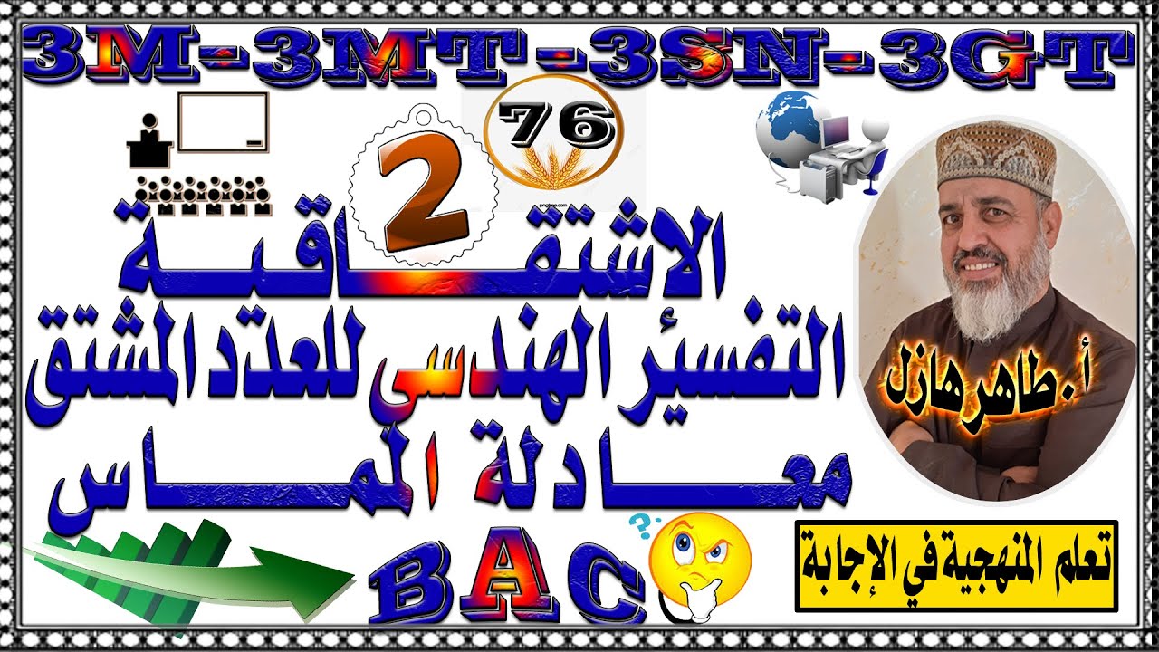 التفسير الهندسي للعدد المشتق ومعادلة المماس