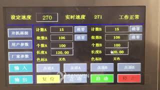 Double Lines High Speed Automatic Plastic Side Sealing Bag Making Machine