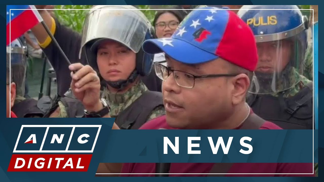 Groups launch protest vs Venezuela attack at U.S. embassy in Manila | ANC