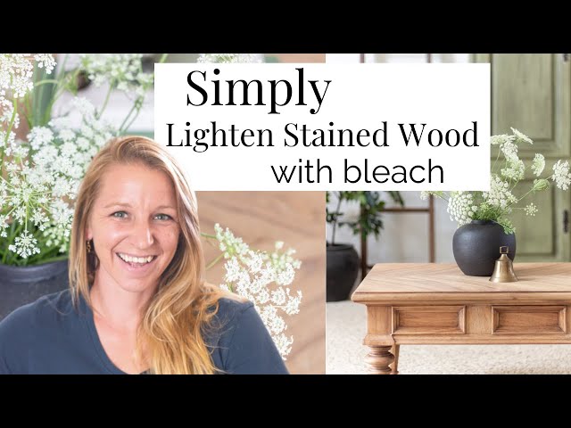 How To Lighten Stain - Angie's Roost