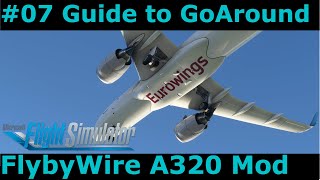 MSFS FlyByWire A320 Mod: #07 How do I fly a go-around in DUS with the full chart procedure? screenshot 2