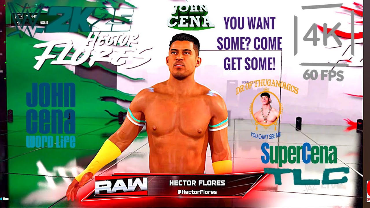 John Cena vs Hector Flores |TLC | Wwe 2k25 | 4k60Fps|⭐⭐⭐