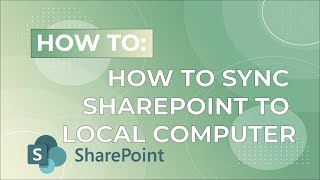 How to sync SharePoint to your Local Computer