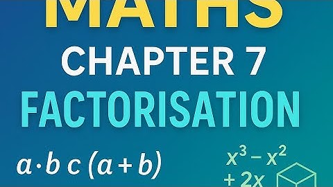 class 8 Maths chapter 7 Factorisation Ex. 7.1 cordova book