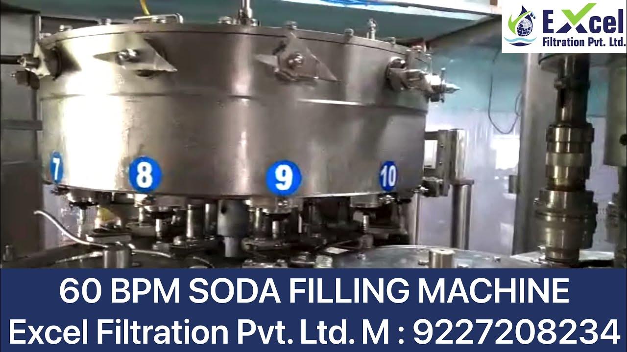60 BPM Fully Automatic Carbonated soft drink project Manufactured by Excel Filtration. Pvt. Ltd