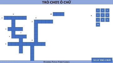 Hướng dẫn sử dụng tool tạo game ô chữ trên power point