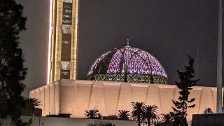 Algiers grand mosque by night Madjid el Djazaïr Grande Mosquée d'Alger