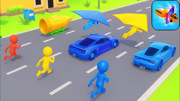 "Shape Shifting Game 🚗🚤✈️ Epic Car Boat Plane Race | Insane Gameplay 2025" Ep143