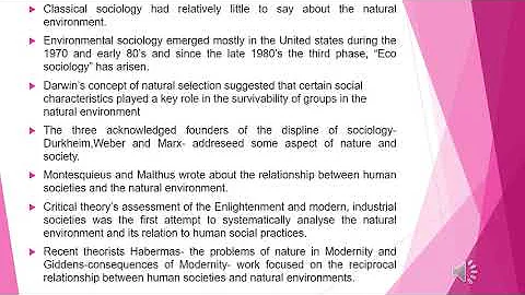 Environmental sociology