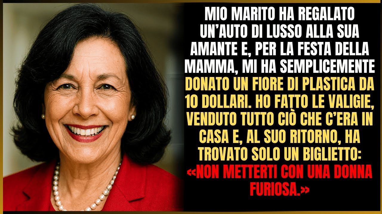 Mentre alla sua amante ha regalato un’auto di lusso, per la Festa della Mamma mi ha dato solo un…