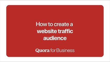 How to create a website traffic audience