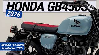 2026 Honda GB450S: Honda's Top Secret Unveiled for 2026!