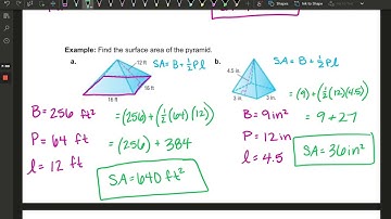 10.5 Surface Area of Pyramids